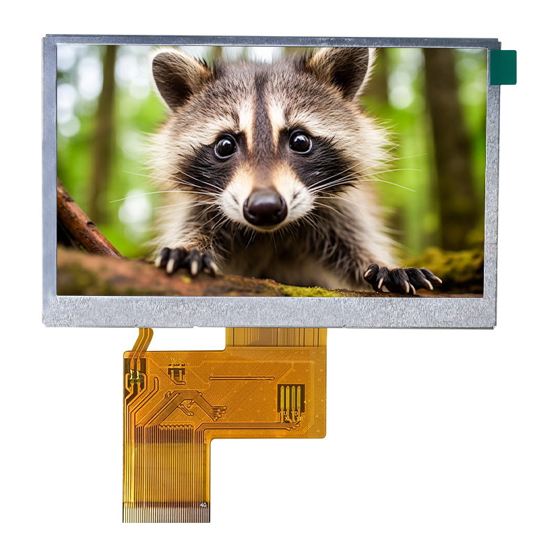 High contrast ratio on 4.3 inch display